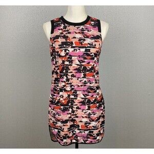 Sam Edelman Womens Size XS Hilo Floral Print Tiered Tank Pocket Dress